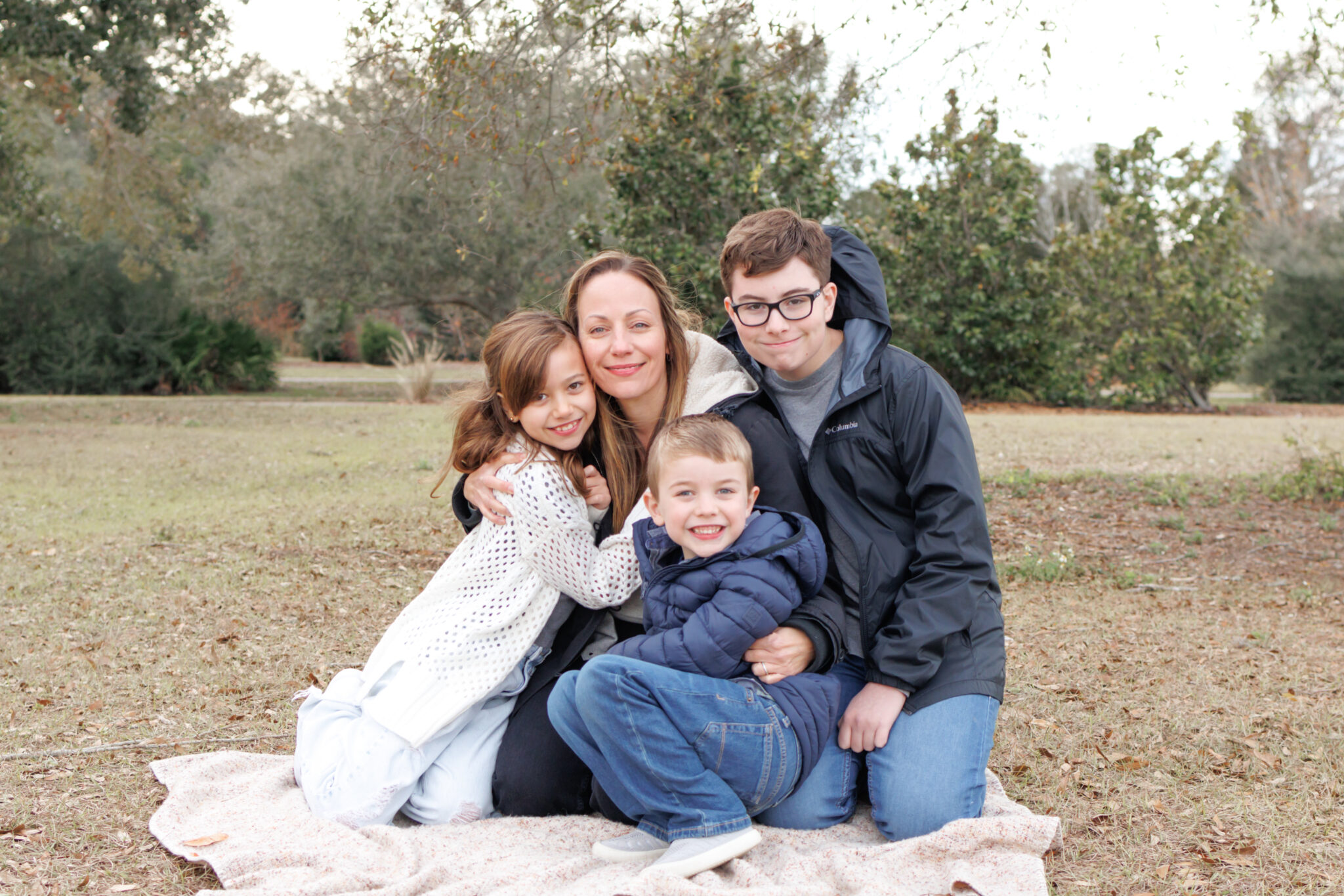 Family portrait taken by Huntsville family photographer
