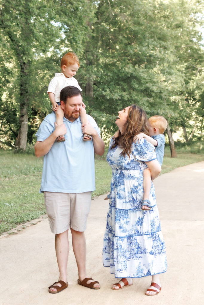 Family portrait session at Hays Preserve